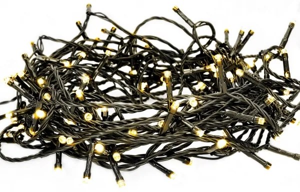 Lanț LED decorativ de exterior 200xLED/8 funcții 23 m IP44 alb cald Brilagi