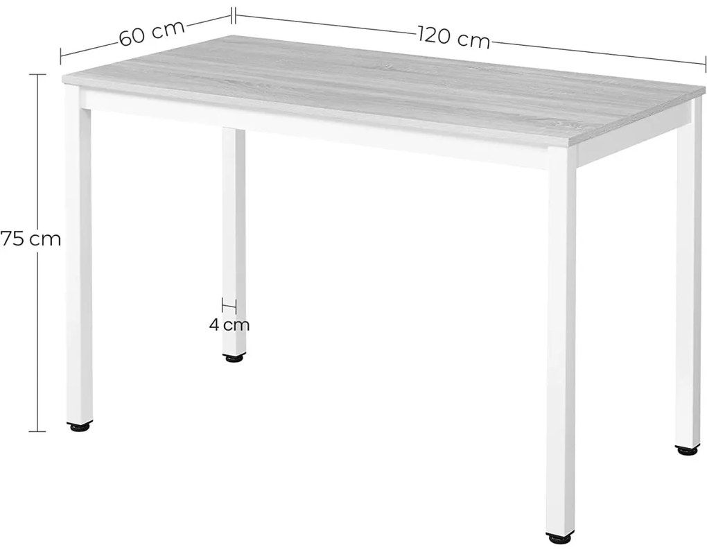 Set de sufragerie negru 1 + 4, masa TESSA RUSTIC 120x60 + scaune OSAKA