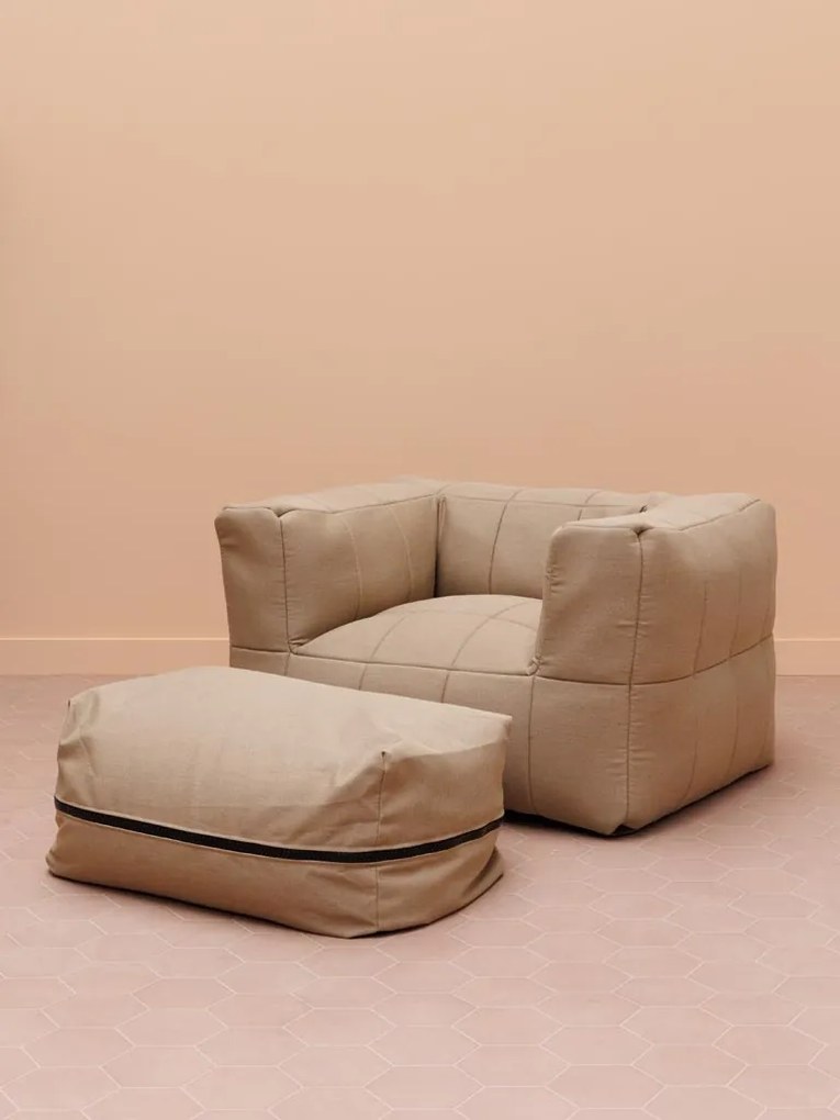 Puf bej, din textil, Sables-d'Olonne