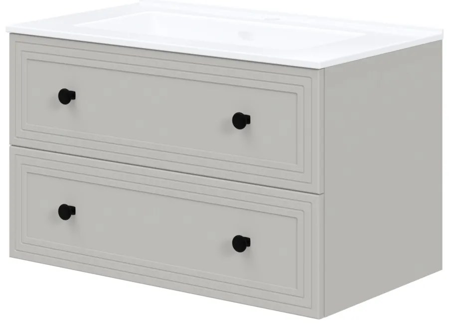 Dulap sub lavoar Bondi 80 cm, crem