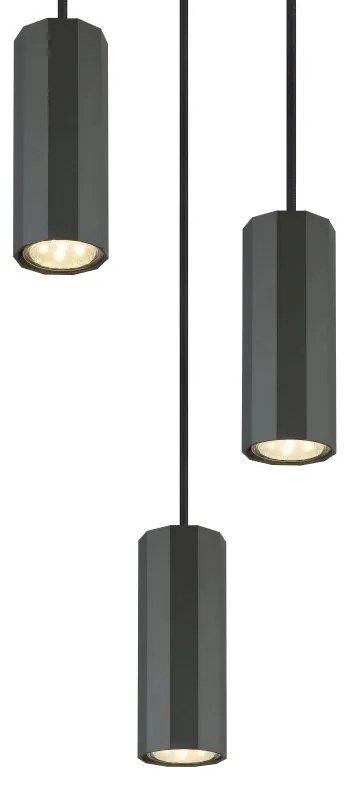 Lustra suspendata stil minimalist JAMES 3L gri