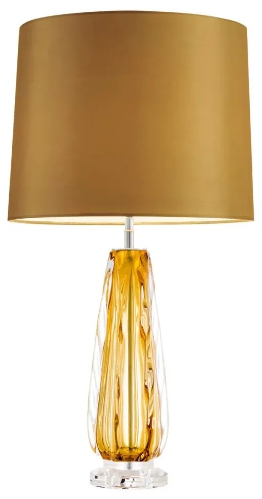 Veioza, lampa de masa LUX Flato galben 110411 HZ