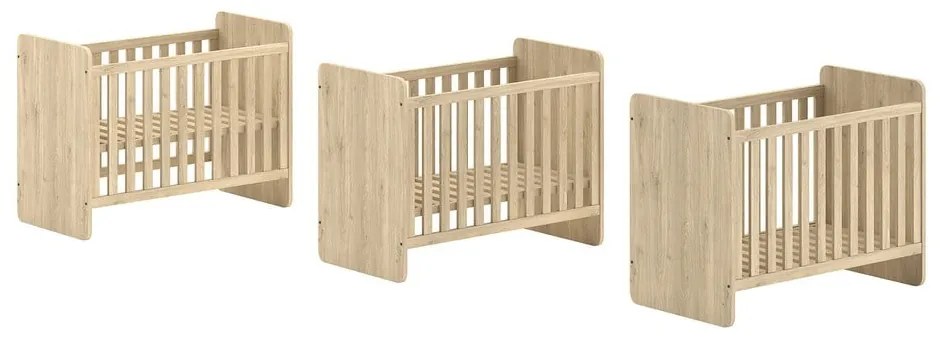 Pătuț în culoare naturală 60x120 cm Sam – Vipack