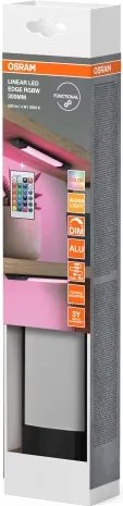 Osram - Lumină LED RGBW dimmabilă pentru montaj sub dulap, cu senzor LINEAR EDGE LED/4W/230V, negru + telecomandă