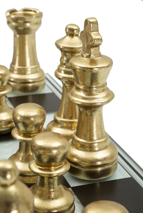 Mauro Ferretti Set Tabla De Sah Negru/Alb Cm 50,5X50,5X12 | Aosom Romania