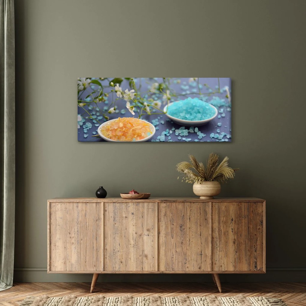 Tablou cu sarea de mare colorată (120x50 cm)