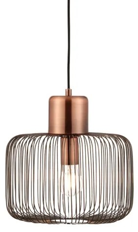 Endon 68986 - Pendul NICOLA pe cablu, 1xE27/40W/230V, cupru