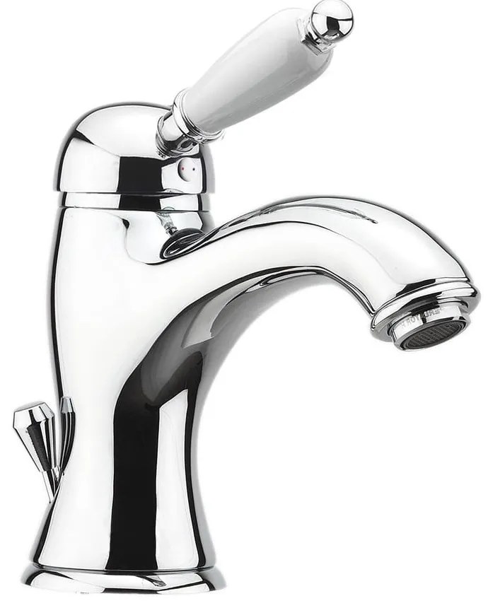 Baterie argintie pentru chiuvetă înaltă Kirké White – Sapho