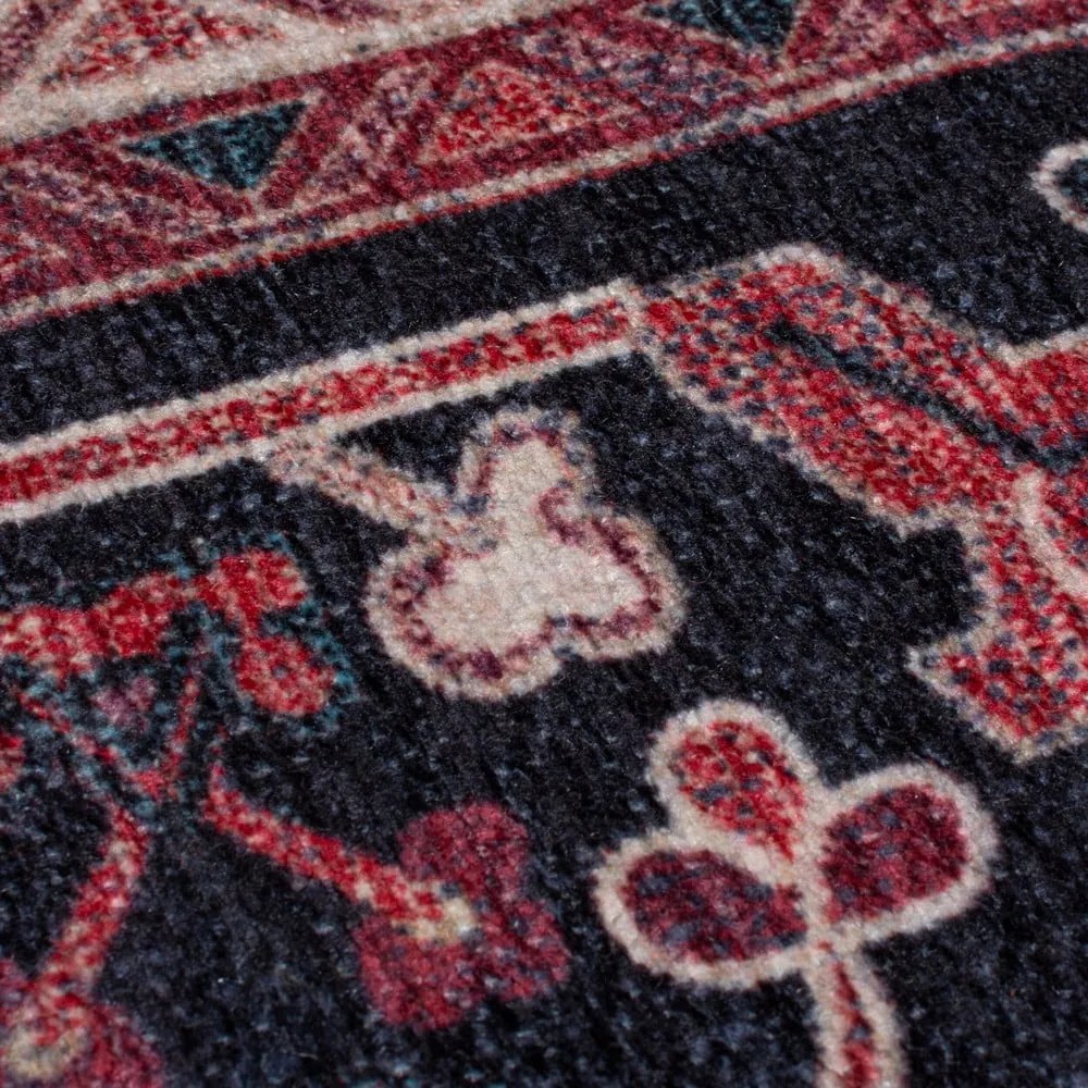 Covor burgundy lavabil din amestec de fibre reciclate 160x230 cm Windsor – Flair Rugs