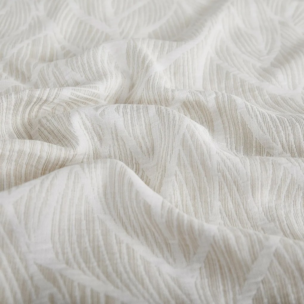 Lenjerie de pat din jacard Florida bej, 140 x 200cm, 70 x 90 cm