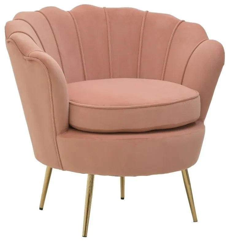 Fotoliu Velvet Pink Salmon