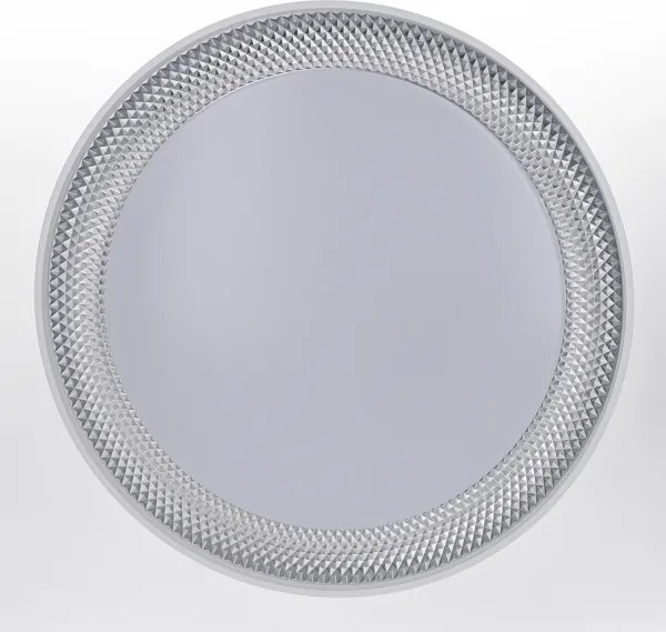Brilagi - Plafonieră LED dimabilă WALDO, 48 W, 230 V, Ø 40 cm, alb/argintiu, cu telecomandă