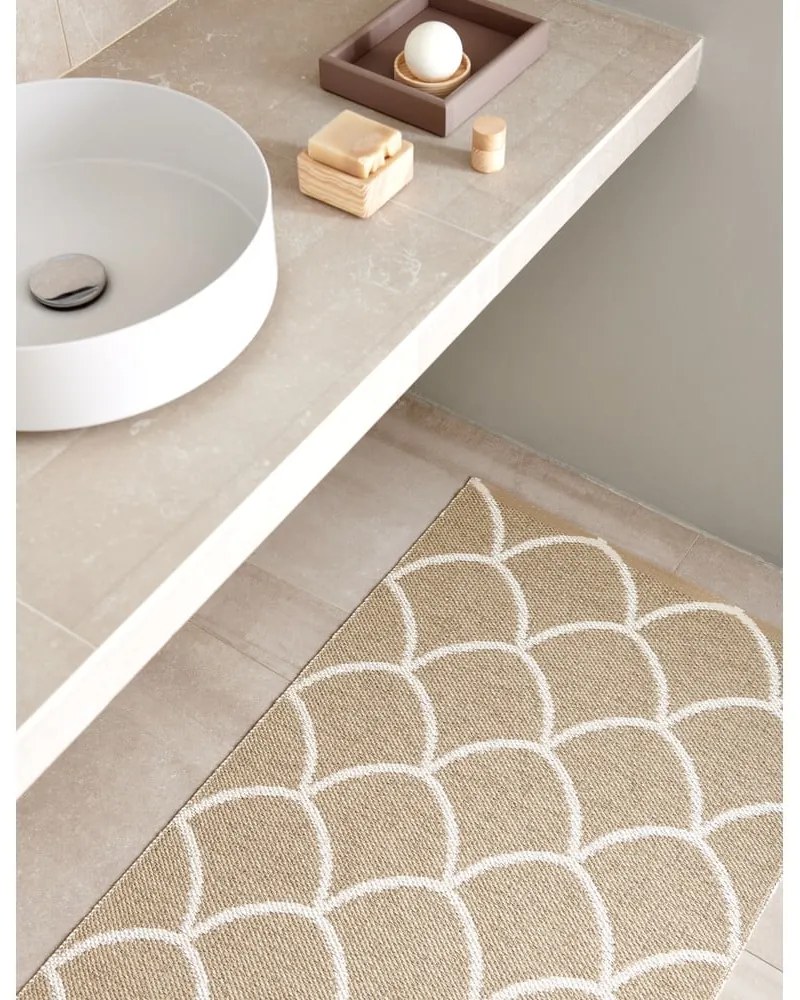 Covor pentru exterior și interior bej 70x50 cm Kotte Sand – Pappelina