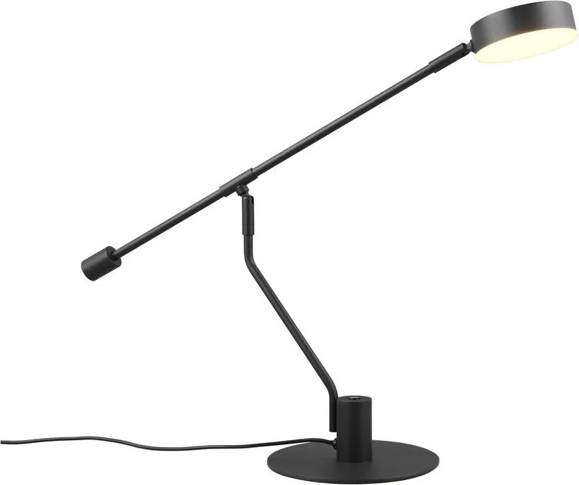 Veioză negru-mat LED cu structură flexibilă (înălțime 64 cm) Manduro – Trio