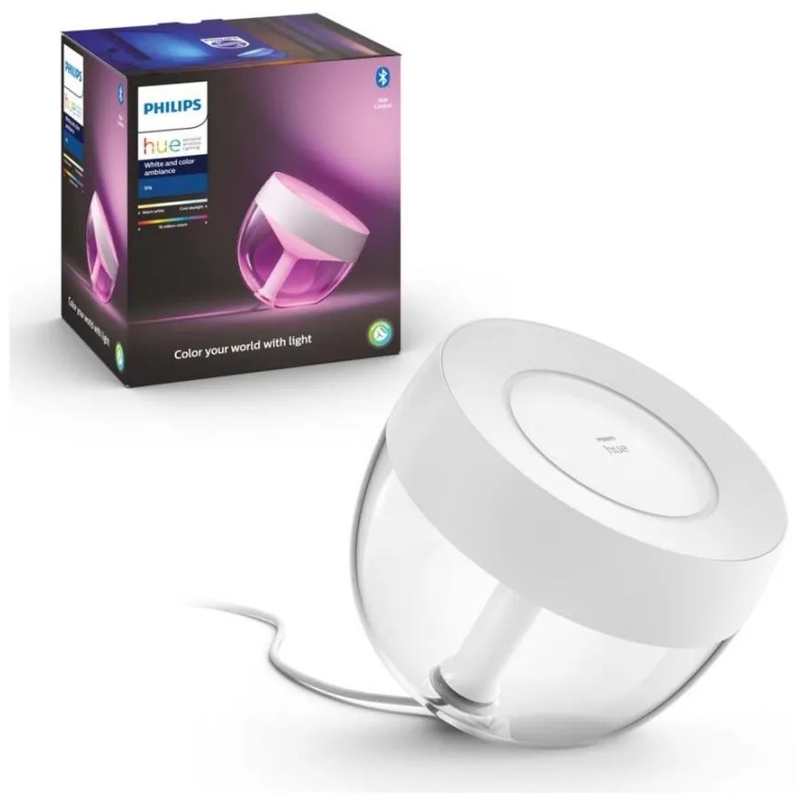 Philips Hue IRIS LED lampă de birou RGB dimabilă, 8,2W, 230V, albă
