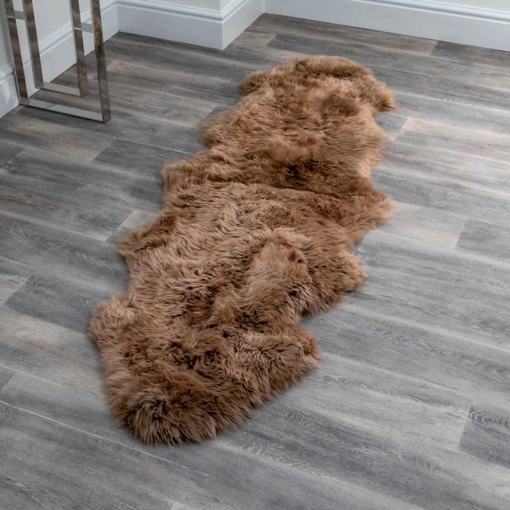 Blană de oaie Native Natural Double, 60 x 240 cm, maro