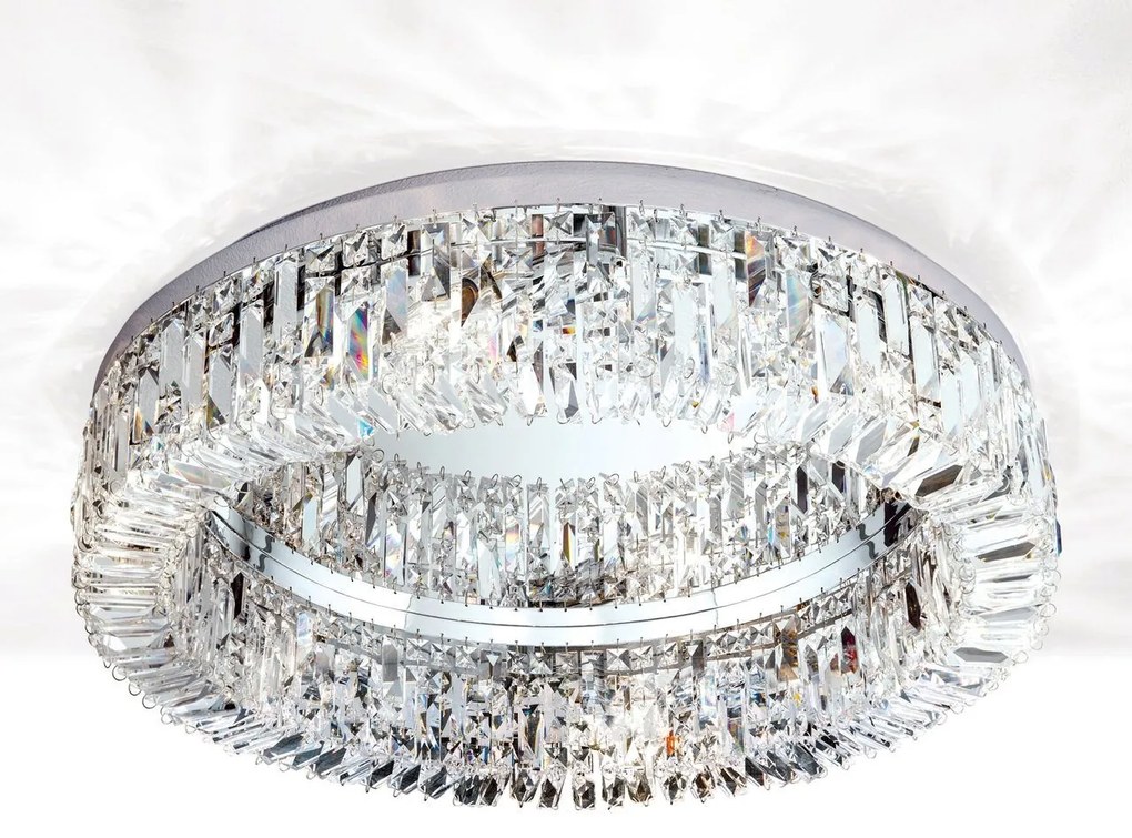 Lustra aplicata cristal Schöler design modern de lux Ring 60cm chrome plated