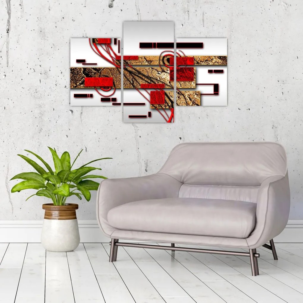 Tablou cu abstracție (90x60 cm)