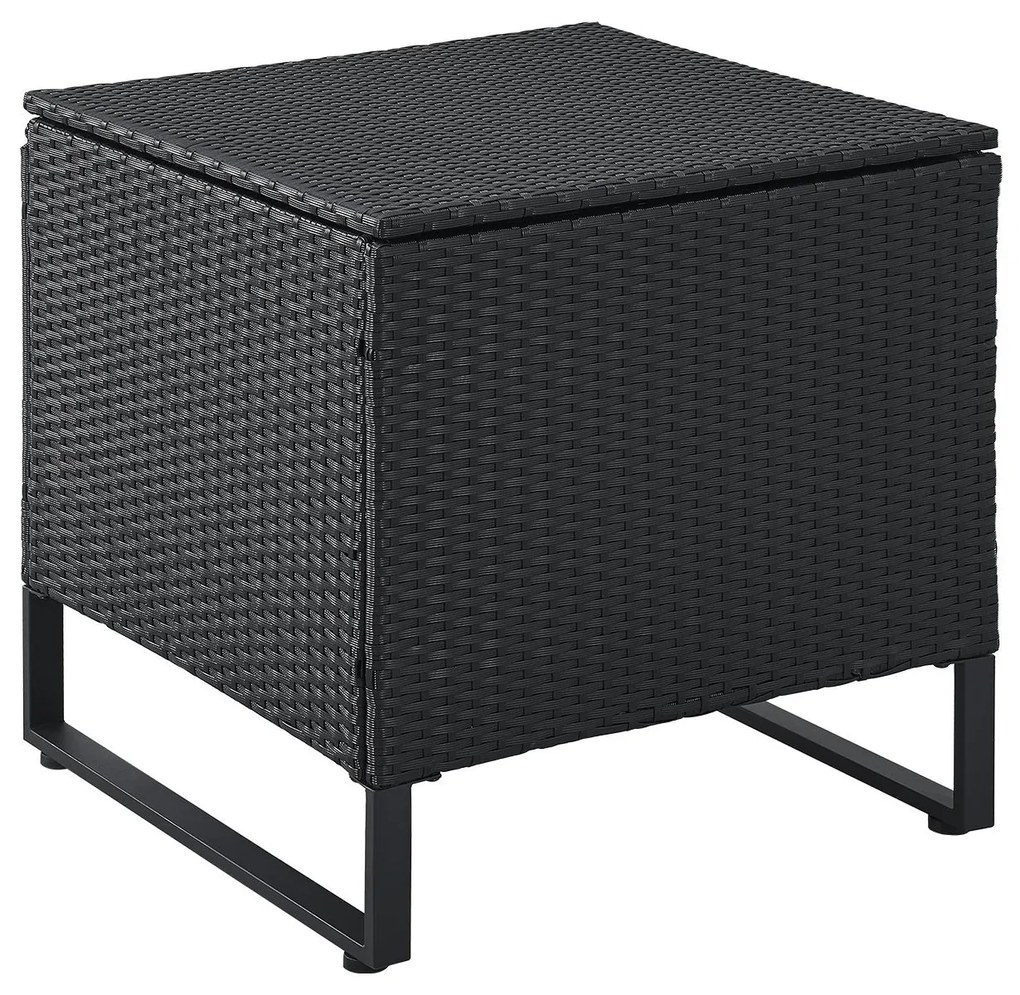 Juskys Set rattan Santorini - negru
