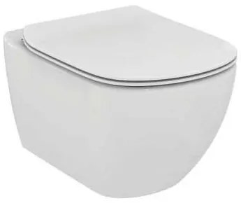 Capac WC Ideal Standard Tesi slim cu inchidere lenta, alb - T352701