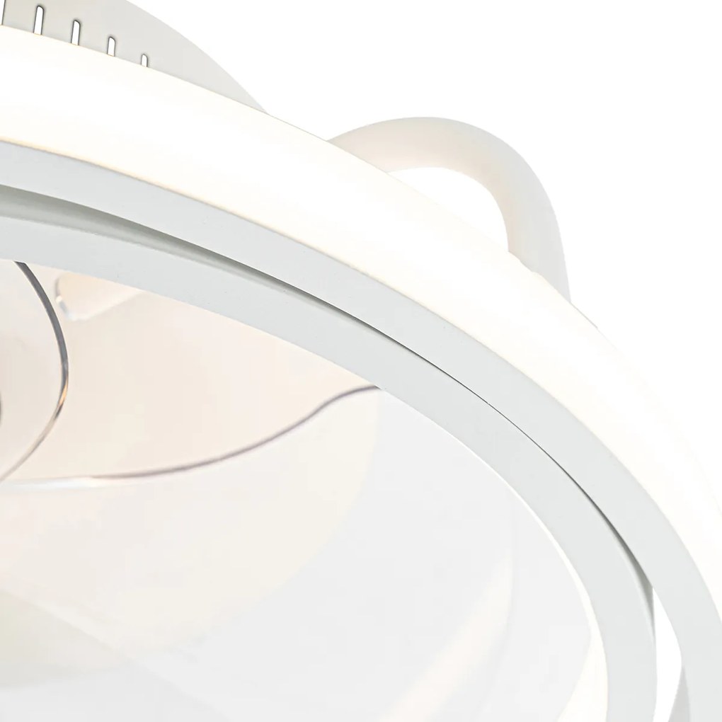 Ventilator de tavan alb 46,5 cm incl. LED cu telecomandă - Kees