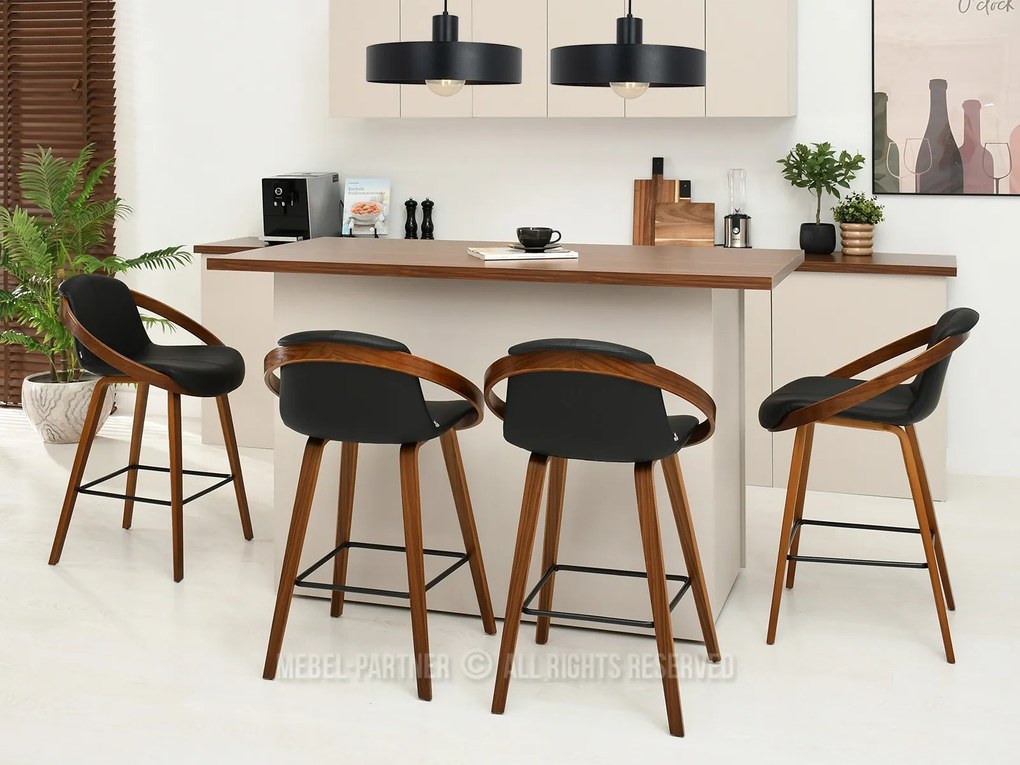 Scaun Lila H (nuc închis + nuc). Promo -8%. 1110713