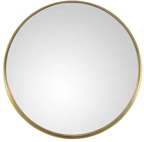 Oglinda cu Rama Aurie ALICE - Metal Auriu Diametru(60 cm) x Grosime(4 cm)