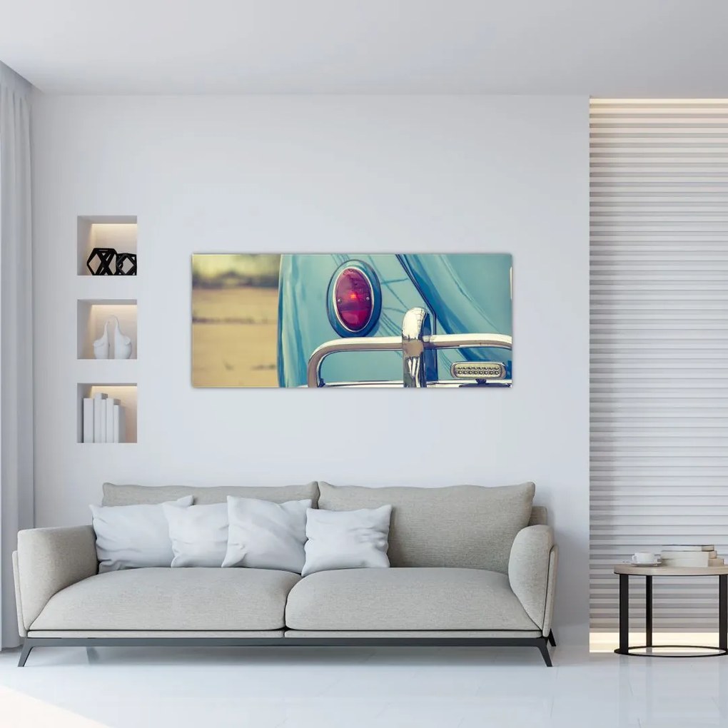 Tablou cu veteran turcoaz (120x50 cm)