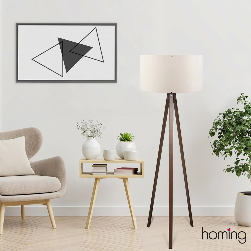 Lampa de Podea AYD - 2221, Soclu E27, Max 60W, Culoare Crem