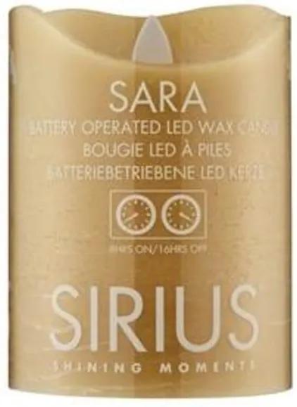 SIRIUS Wax LED lumânare - 10 cm, caramel