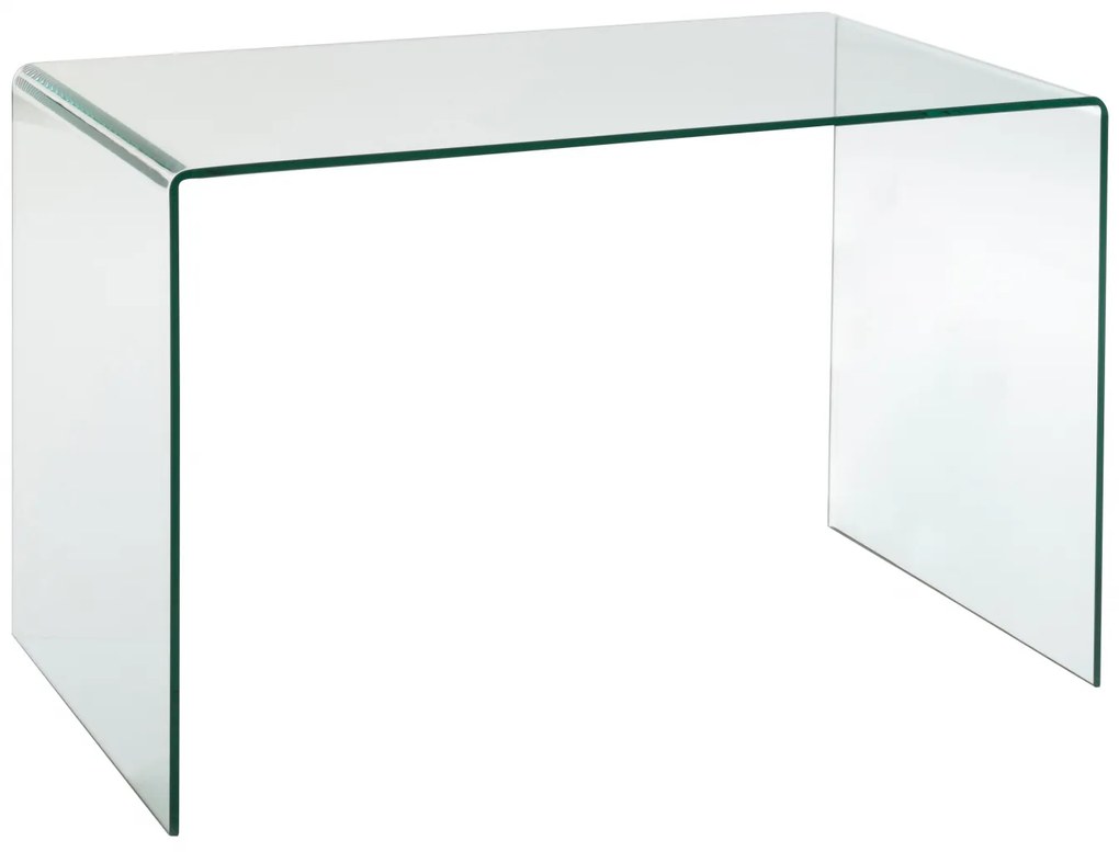 Birou sticla temperata, Sticla, Transparent, 120x70x75