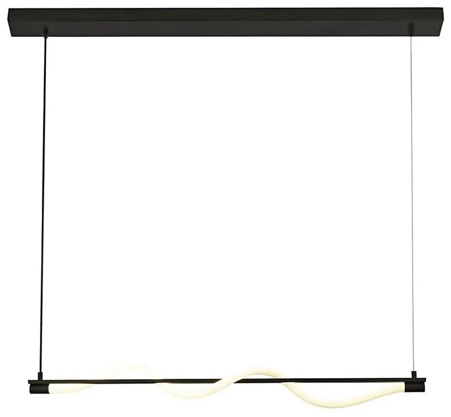 Searchlight 57211BK - Lustr LED pe cablu SERPENT LED/15W/230V negru