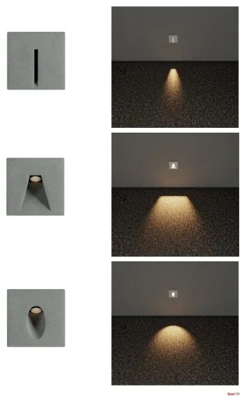 Redo 91200 - Corp de iluminat orientativ LED pentru exterior BAST, 2,5 W, 230 V, IP65, antracit