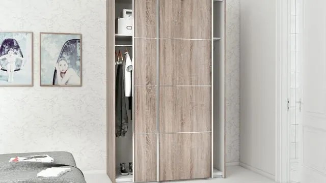 Masuta de cafea alba OSLO 75384 cu blat in decor stejar