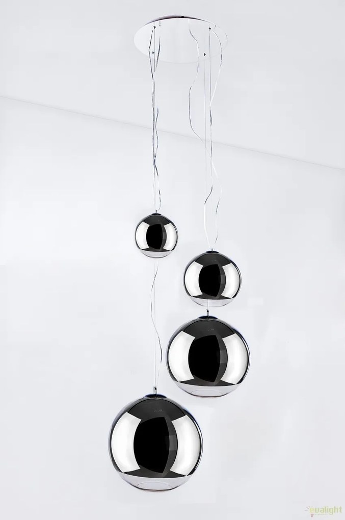 Lustra design modern Silver Ball 4