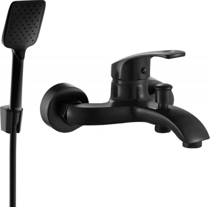 Mexen Fabia R62 baterie cadă cu set de duș, negru - 74653R62-70