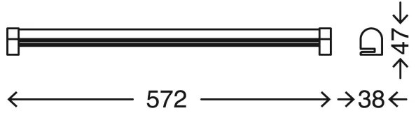 Briloner 2243-118-LED Lumină baie LED 10W 230V IP44 cu dimmer