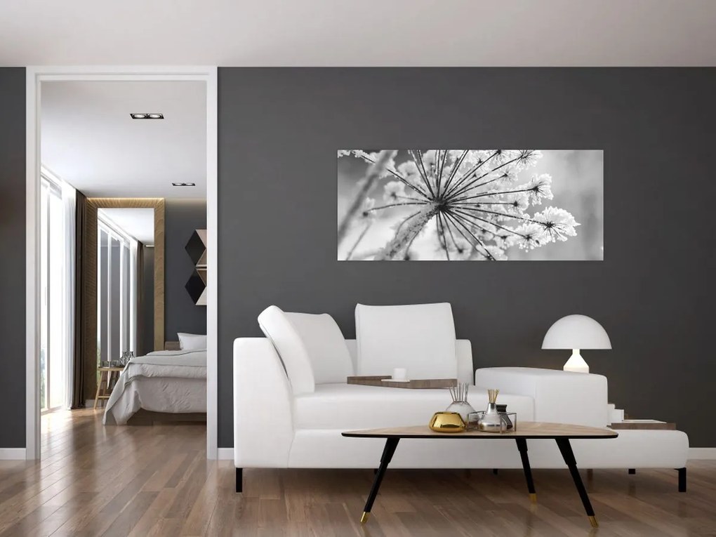 Tablou - Floare în timpul iernii (120x50 cm)