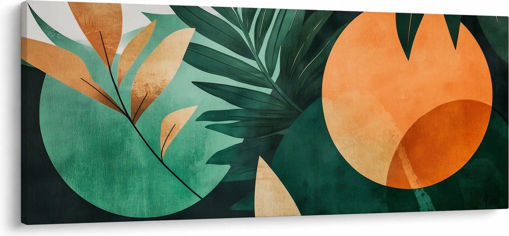 Tablou - Motive naturale geometrice (120x50 cm)
