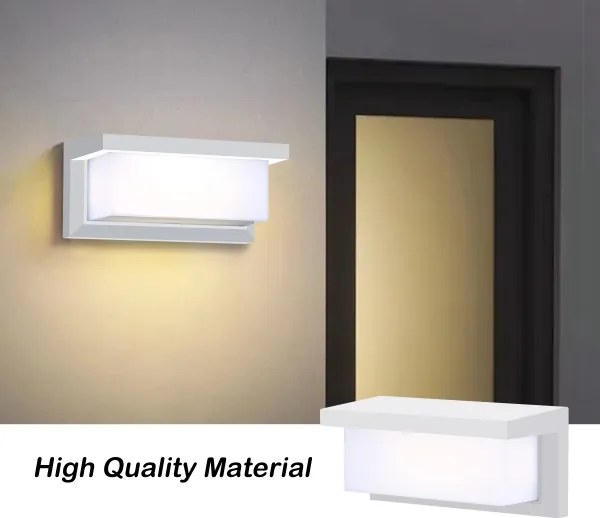 Brilagi BRICKY - Aplică LED RGBW de perete pentru exterior, 1xE27/9W/230V, albă, IP54