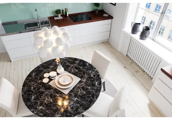 Lustră pe cablu ByRydens 4200440-5002 GROSS 8xG9/4W/230V alb