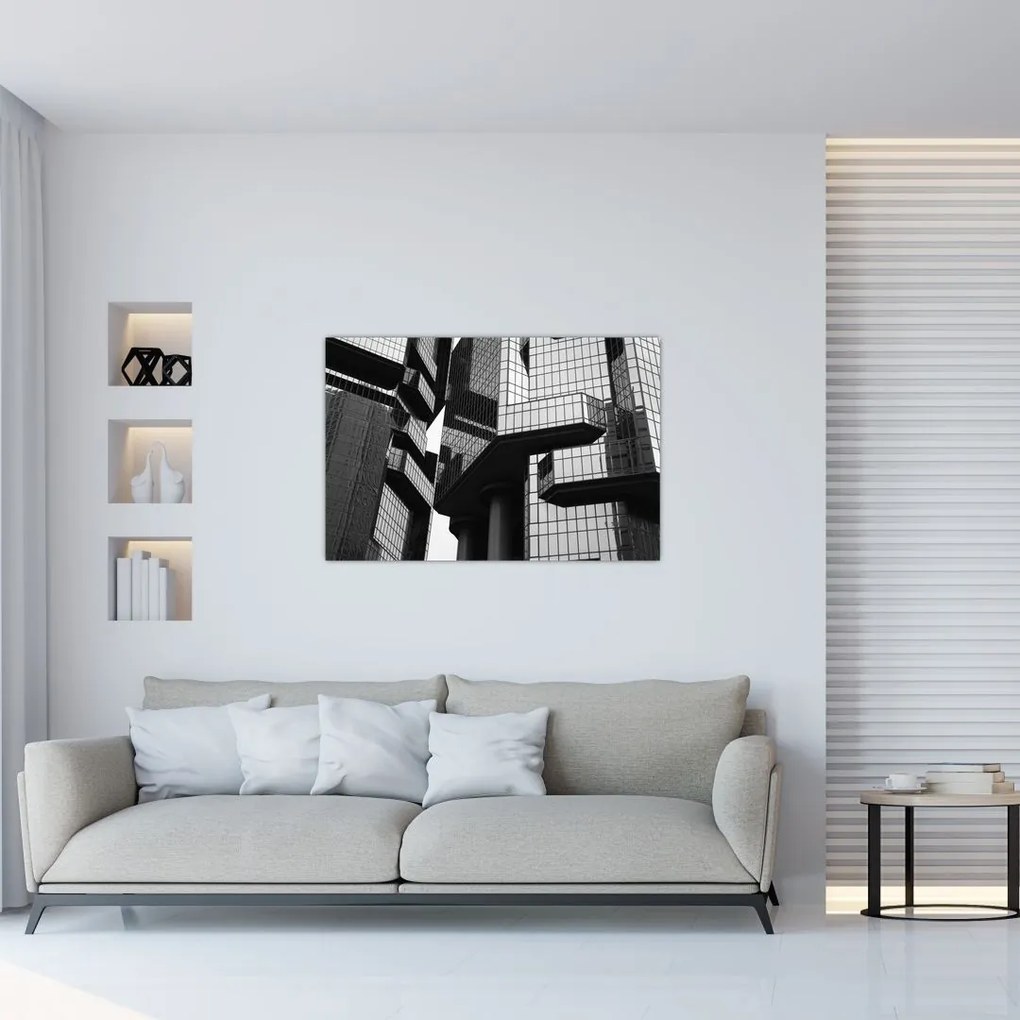 Tablou - Cladiri de sticlă (90x60 cm)