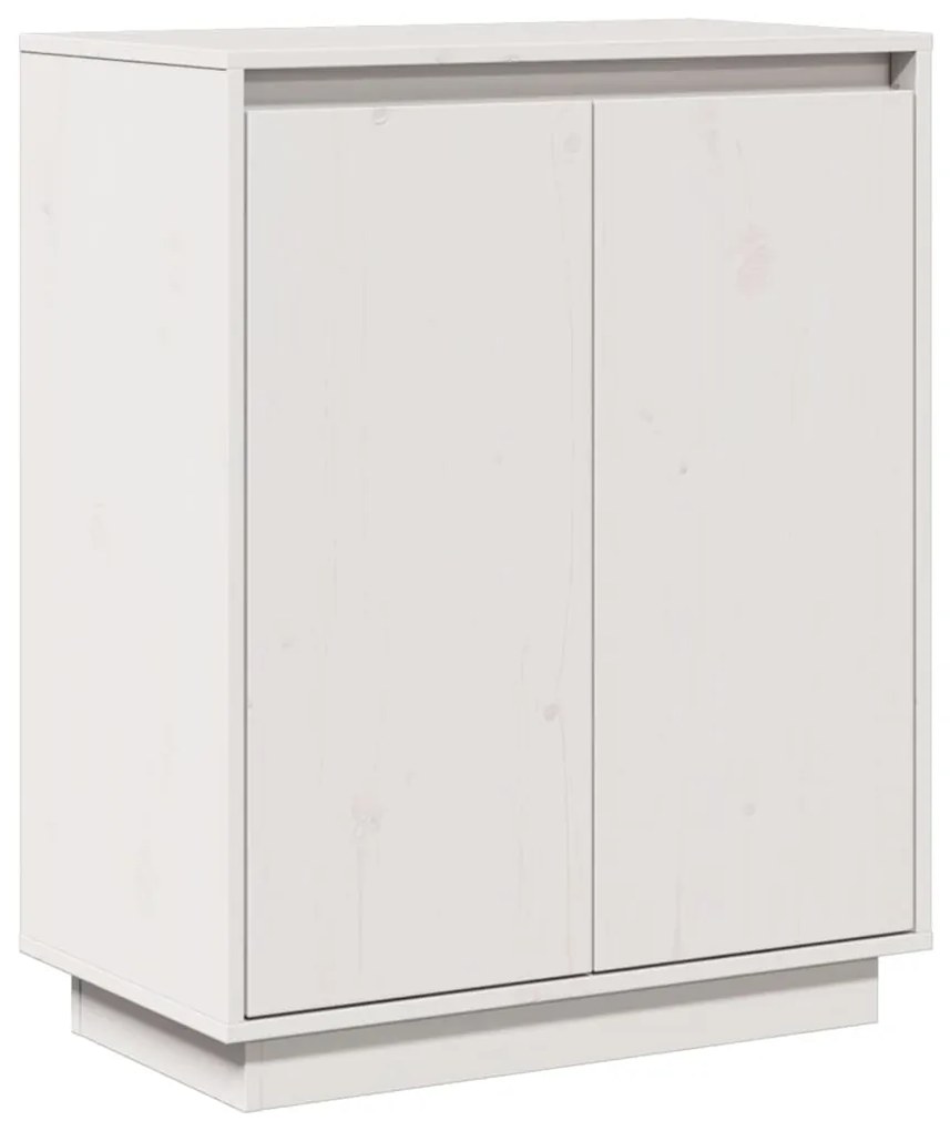 813346 vidaXL Servantă albă 60x34x75 cm din lemn masiv de pin