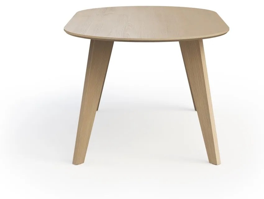 Masă de dining cu blat cu aspect de lemn de stejar 100x180 cm Lago – TemaHome