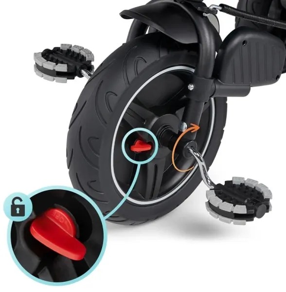 KINDERKRAFT select - Tricicletă 5în1 SPINSTEP pentru copii, gri