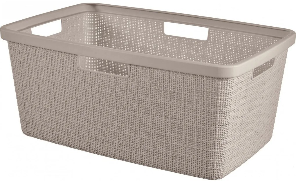Curver Coș pentru rufe curate Jute 46 l, taupe