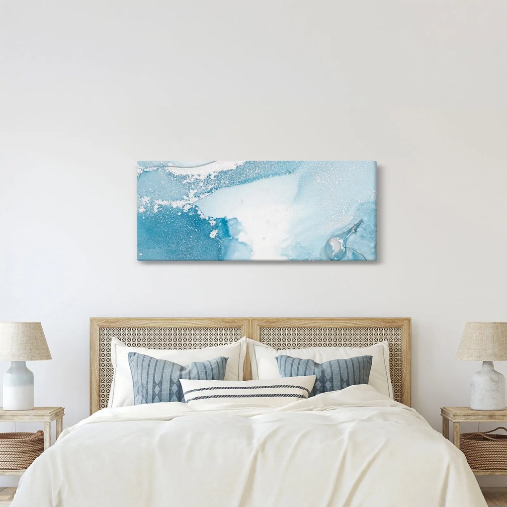 Tablou - Decor albastru (120x50 cm)