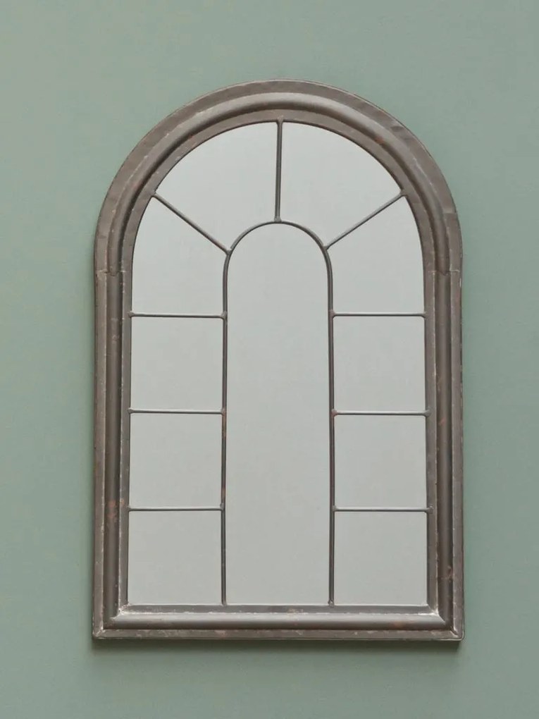 Oglinda de perete, din metal, stil arcada, Window