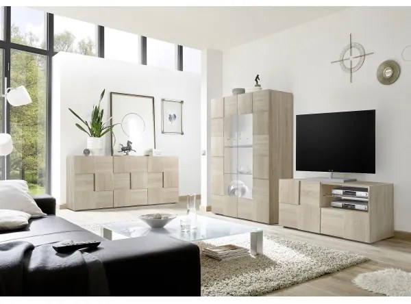 Comodă SERIAN, stejar Sonoma