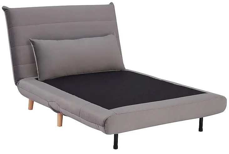 Fotoliu extensibil Culoare Gri, SPIKE VELVET